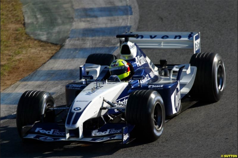 Winter F1 Testing, December 2nd, 2003, Jerez, Spain.