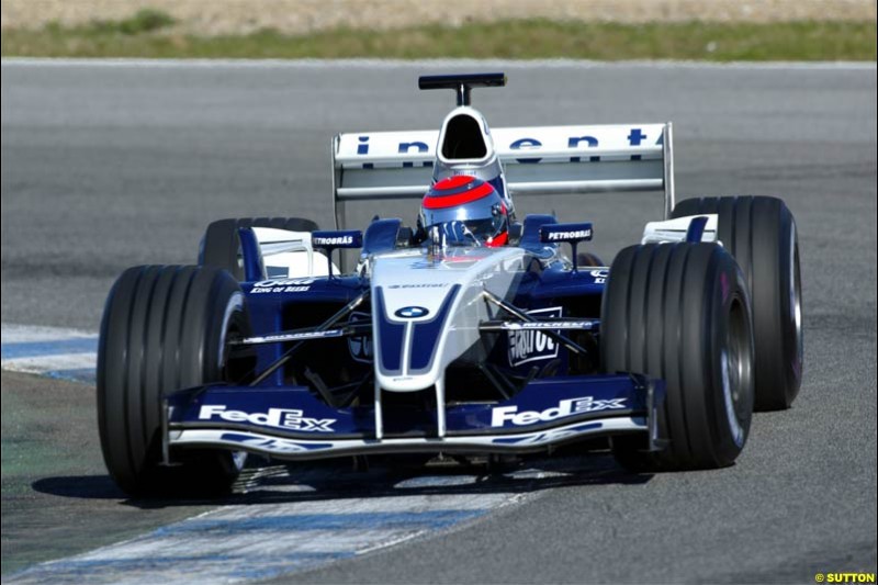 Winter F1 Testing, December 2nd, 2003, Jerez, Spain.
