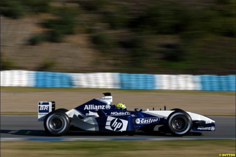Winter F1 Testing, December 2nd, 2003, Jerez, Spain.