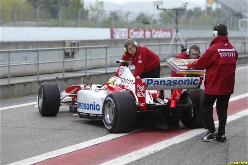 Winter F1 Testing, December 2nd, 2003, Barcelona, Spain.