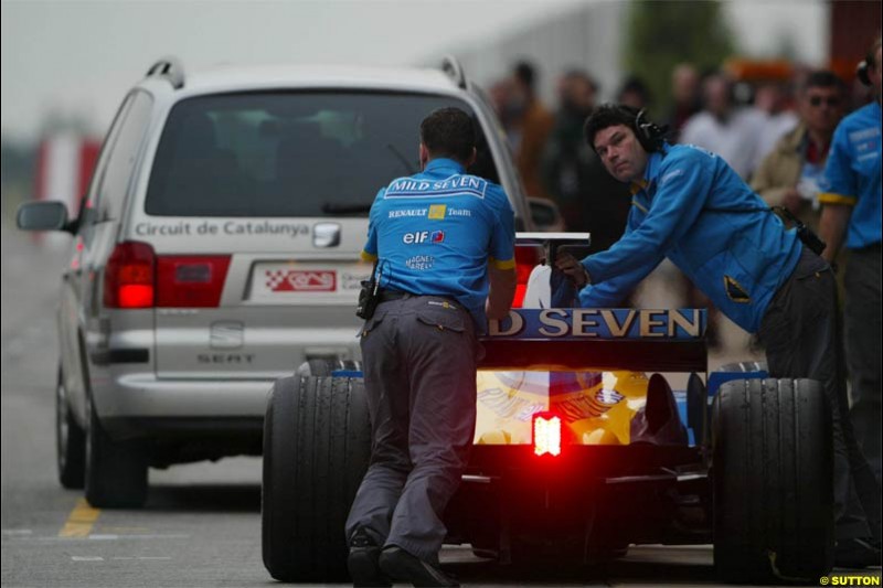 Winter F1 Testing, December 2nd, 2003, Barcelona, Spain.