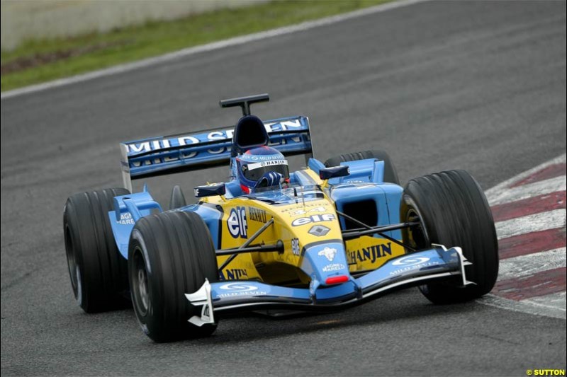 Winter F1 Testing, December 2nd, 2003, Barcelona, Spain.