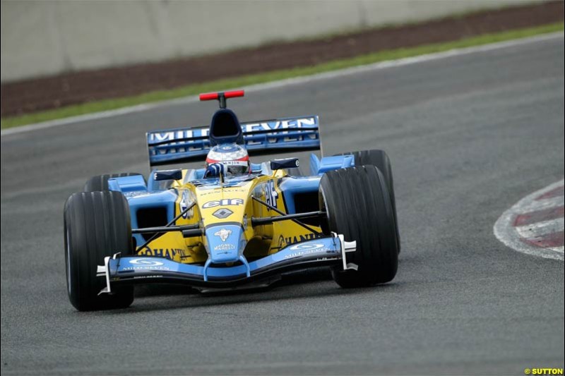 Winter F1 Testing, December 2nd, 2003, Barcelona, Spain.