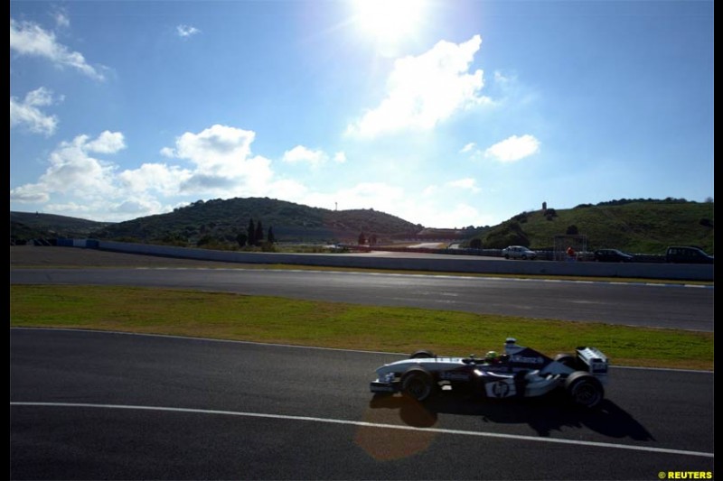Winter F1 Testing, December 2nd, 2003, Jerez, Spain.