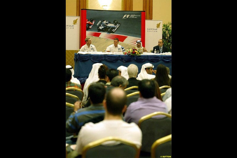 Ralf Schumacher visits Bahrain. December 2003.