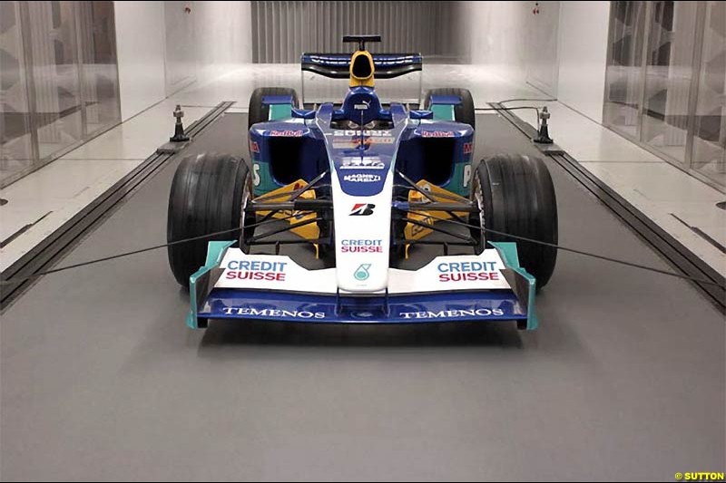 Sauber launch new windtunnel. December 2003.