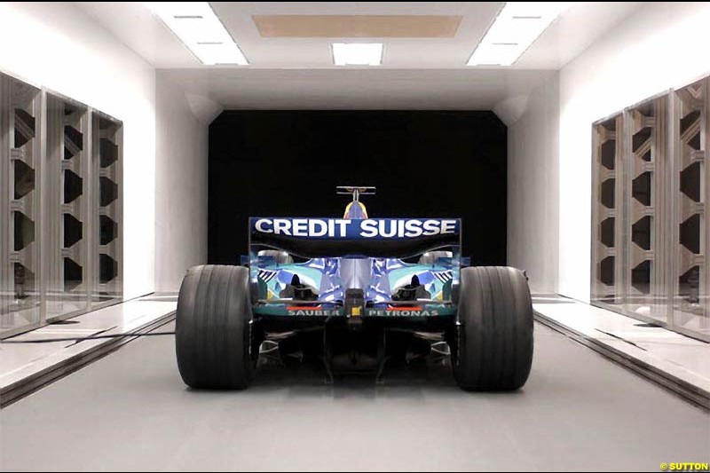 Sauber launch new windtunnel. December 2003.