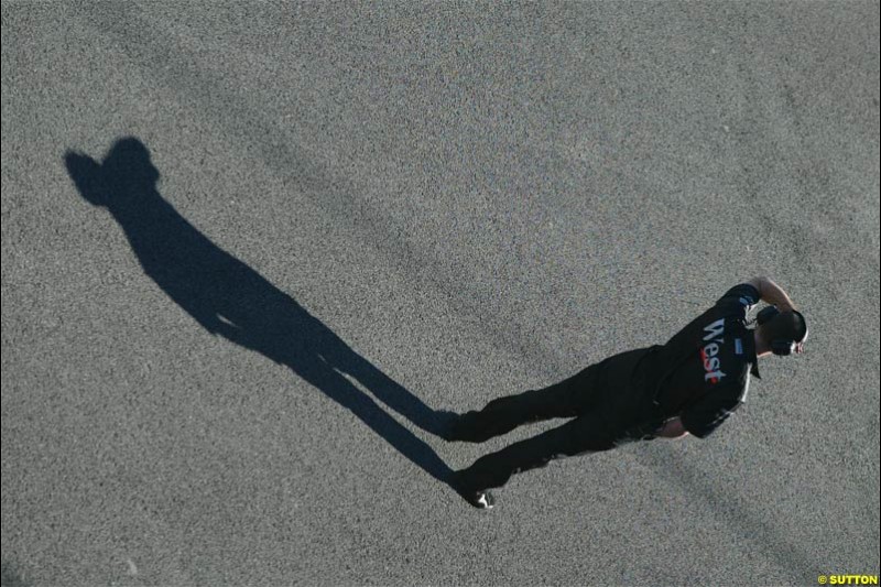 Jerez F1 testing, 9-11 December 2003.