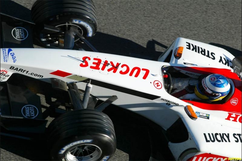 Jerez F1 testing, 9-11 December 2003.