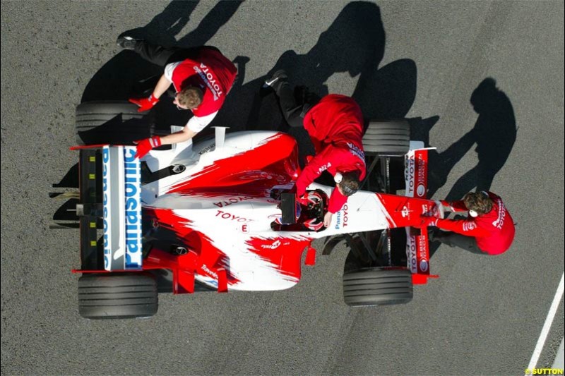 Jerez F1 testing, 9-11 December 2003. 
