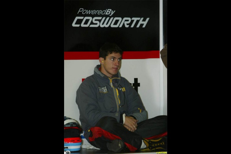 Minardi testing at Vallelunga, Italy. December 11th 2003.