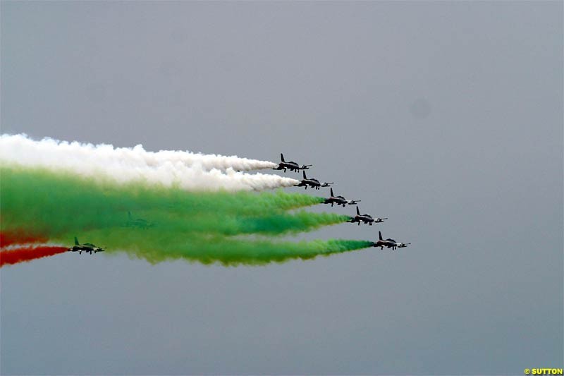 Michael Schumacher Versus Eurofighter, Italy, Thursday 11 December 2003.