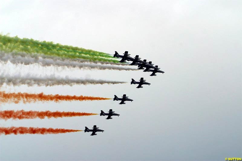 Michael Schumacher Versus Eurofighter, Italy, Thursday 11 December 2003.