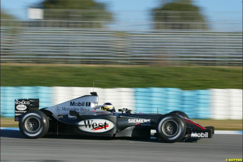 Jerez F1 testing, 9-11 December 2003.