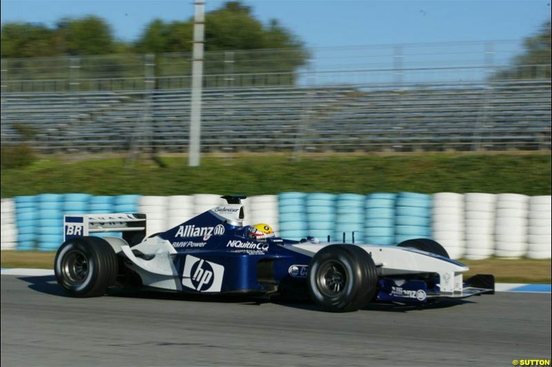 Jerez F1 testing, 9-11 December 2003.