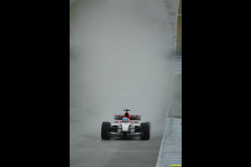 Jerez F1 testing, 9-11 December 2003.