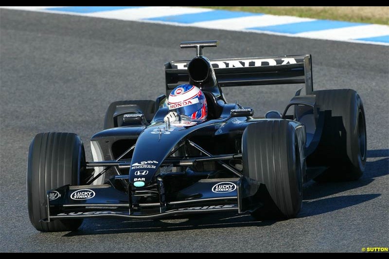 Jerez F1 testing, 9-11 December 2003.