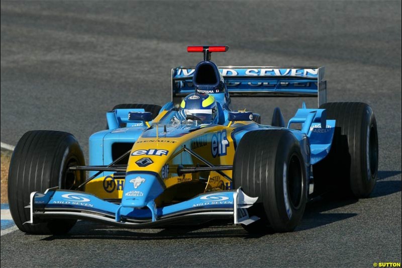 Jerez F1 testing, 9-11 December 2003.