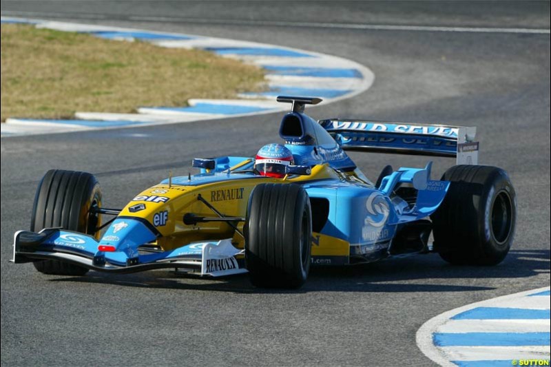 Jerez F1 testing, 9-11 December 2003.