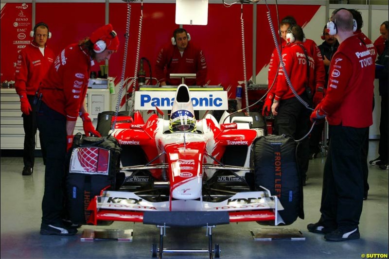 Jerez F1 testing, 9-11 December 2003.