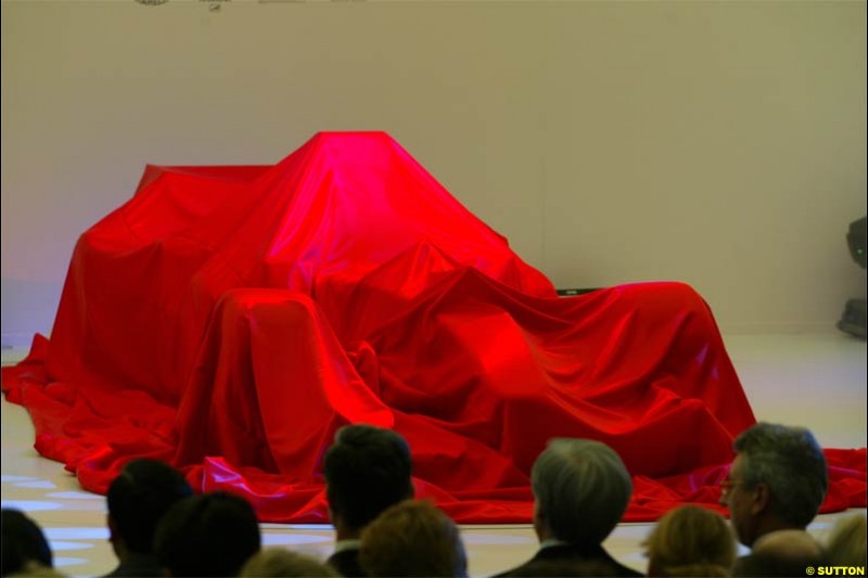 Toyota Racing TF104 Launch at Cologne, Germany. January 17th, 2004.
