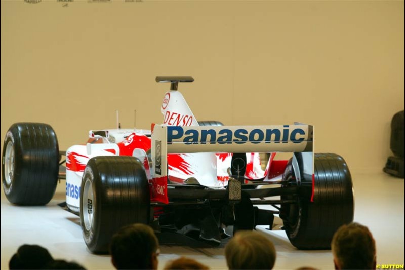 Toyota Racing TF104 Launch at Cologne, Germany. January 17th, 2004.
