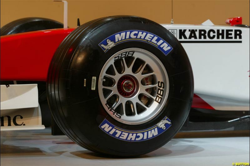 Toyota Racing TF104 Launch at Cologne, Germany. January 17th, 2004.