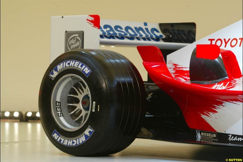 Toyota Racing TF104 Launch at Cologne, Germany. January 17th, 2004.