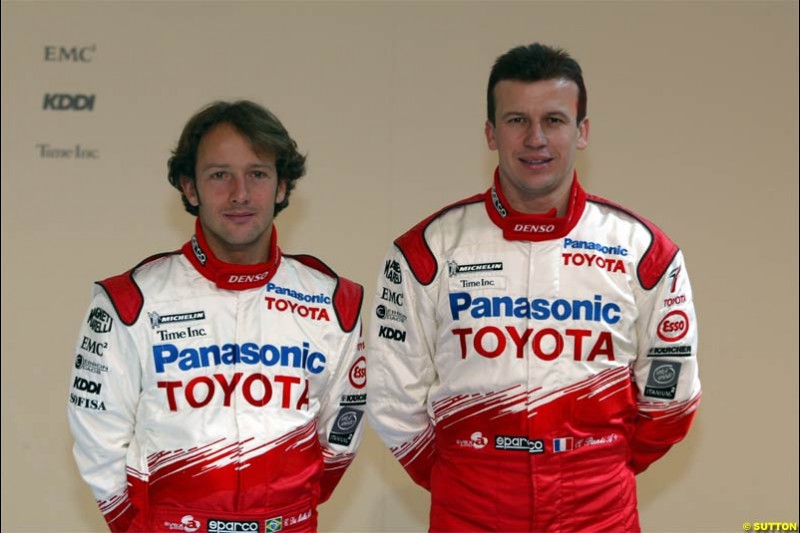 Toyota Racing TF104 Launch at Cologne, Germany. January 17th, 2004.