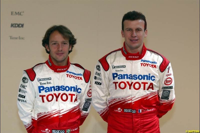 Toyota Racing TF104 Launch at Cologne, Germany. January 17th, 2004.
