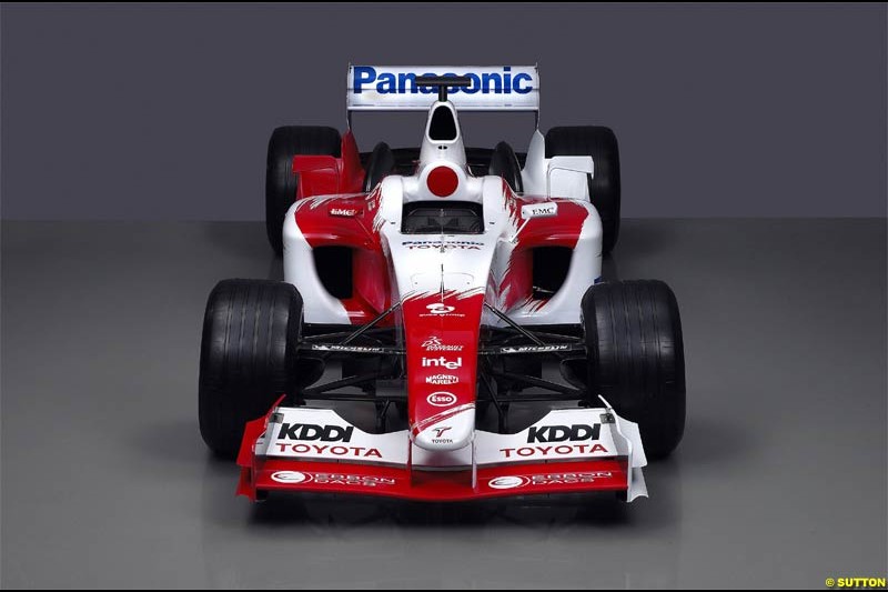 Toyota Racing TF104 Launch at Cologne, Germany. January 17th, 2004.