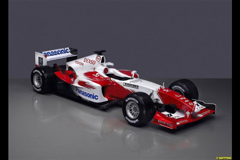 Toyota Racing TF104 Launch at Cologne, Germany. January 17th, 2004.