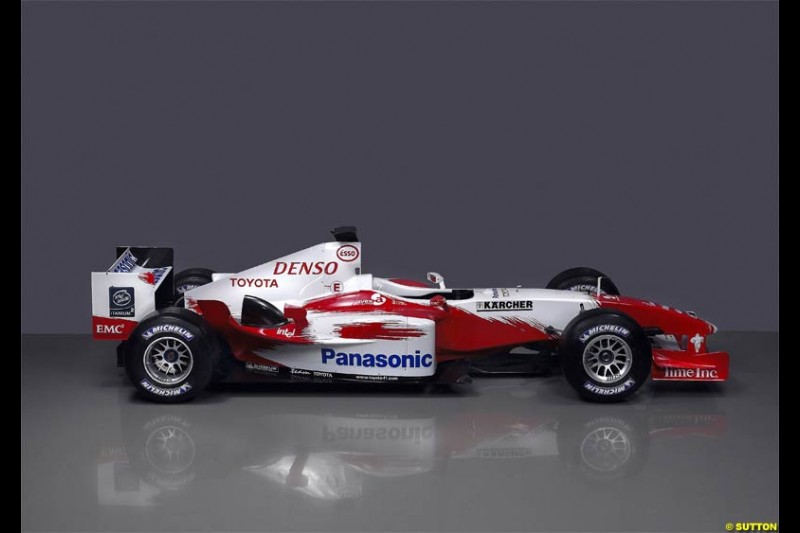Toyota Racing TF104 Launch at Cologne, Germany. January 17th, 2004.