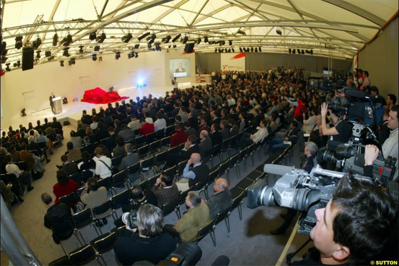 Toyota Racing TF104 Launch at Cologne, Germany. January 17th, 2004.