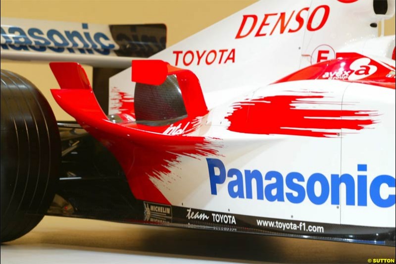 Toyota Racing TF104 Launch at Cologne, Germany. January 17th, 2004.