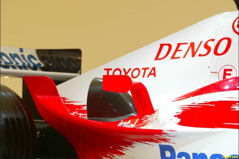 Toyota Racing TF104 Launch at Cologne, Germany. January 17th, 2004.
