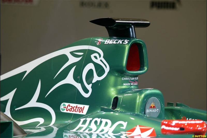Jaguar Cosworth R5 Launch at Barcelona, Spain. January 18th, 2004.