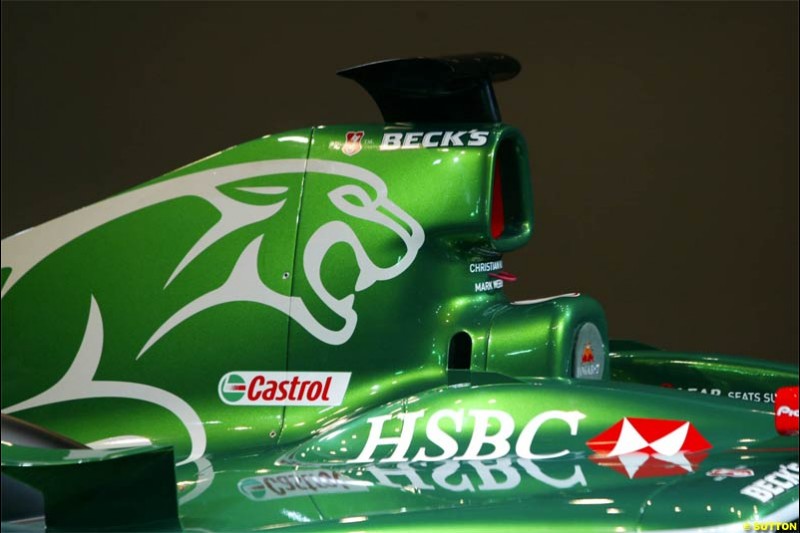 Jaguar Cosworth R5 Launch at Barcelona, Spain. January 18th, 2004.