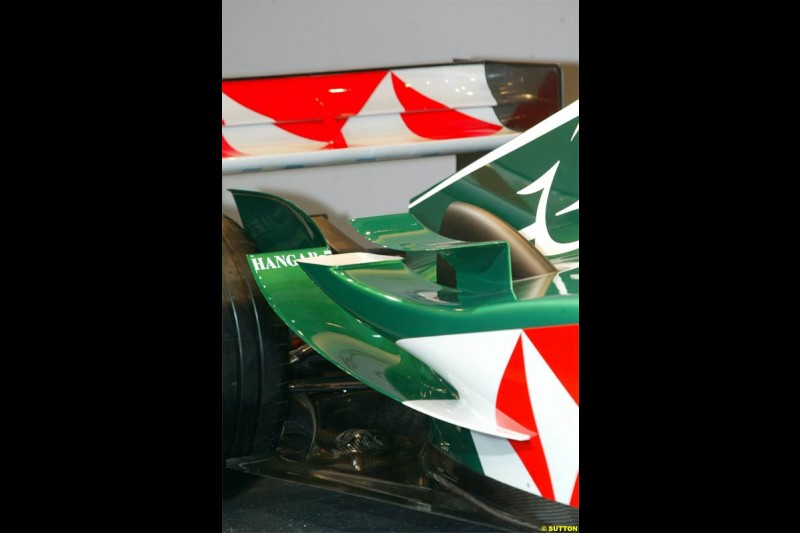 Jaguar Cosworth R5 Launch at Barcelona, Spain. January 18th, 2004.