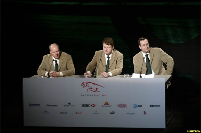 Jaguar Cosworth R5 Launch at Barcelona, Spain. January 18th, 2004.