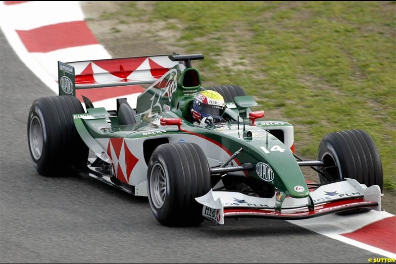 Jaguar Cosworth R5 Launch at Barcelona, Spain. January 18th, 2004.