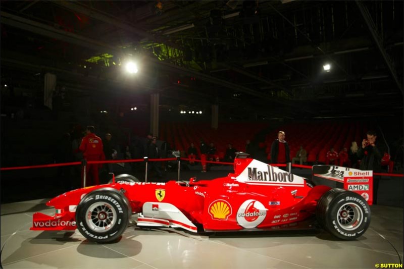 2004 Ferrari launch. Maranello, Italy. January 26th 2004.