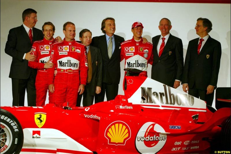 2004 Ferrari launch. Maranello, Italy. January 26th 2004.