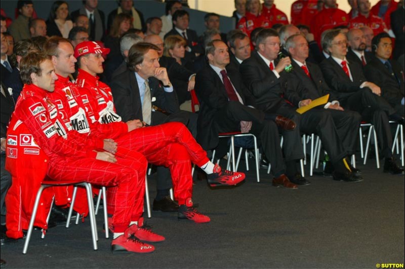 2004 Ferrari launch. Maranello, Italy. January 26th 2004. 