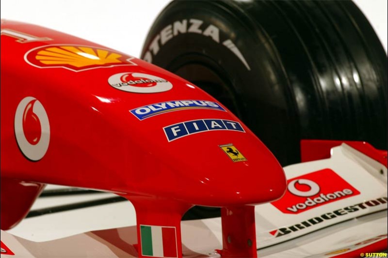 2004 Ferrari launch. Maranello, Italy. January 26th 2004.