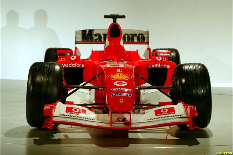 2004 Ferrari launch. Maranello, Italy. January 26th 2004.