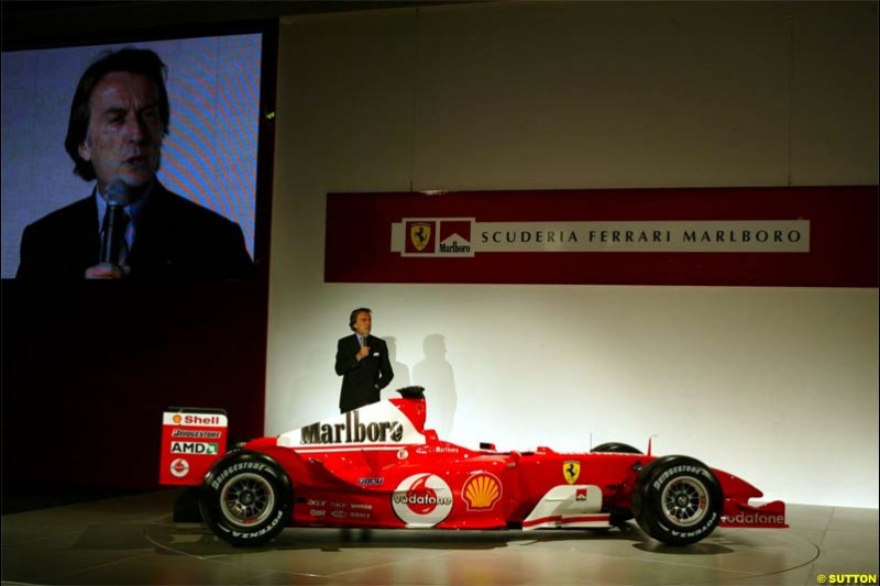 2004 Ferrari launch. Maranello, Italy. January 26th 2004.
