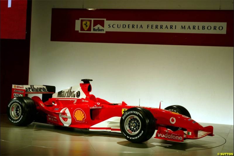2004 Ferrari launch. Maranello, Italy. January 26th 2004.