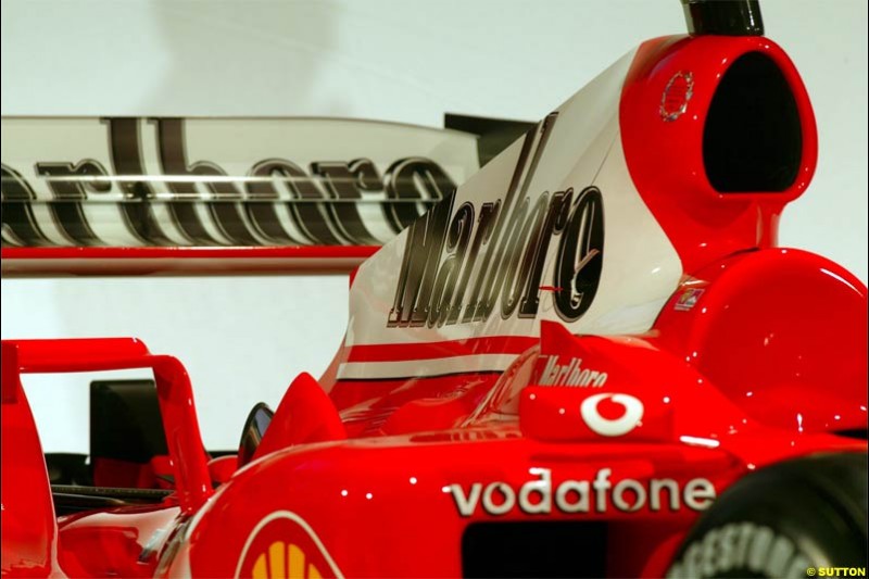 2004 Ferrari launch. Maranello, Italy. January 26th 2004.