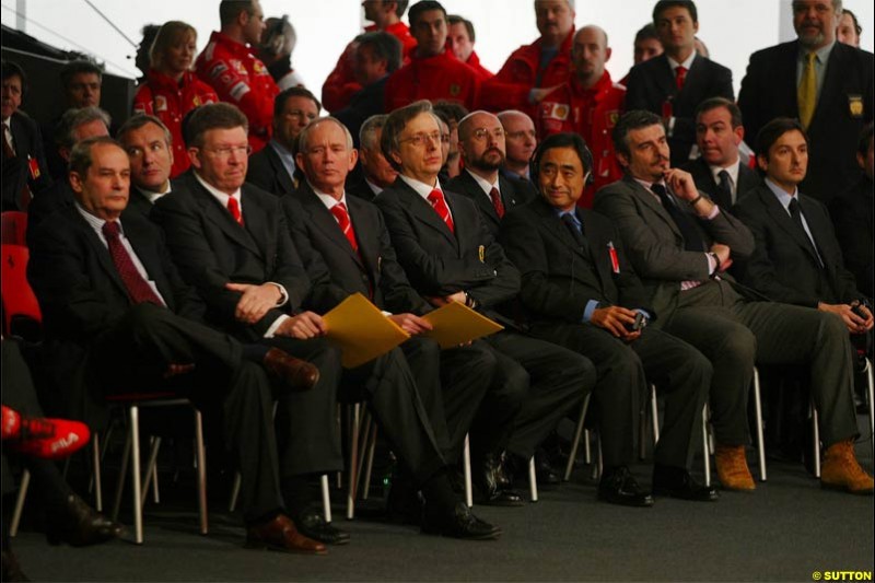 2004 Ferrari launch. Maranello, Italy. January 26th 2004.